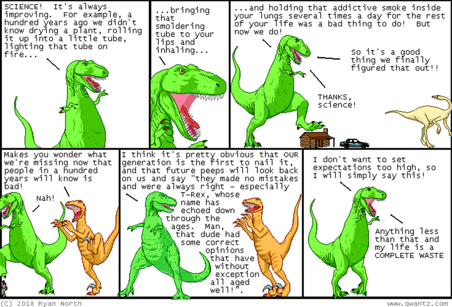 Dinosaur Comics by Ryan North on Fri, 04 Apr 2025