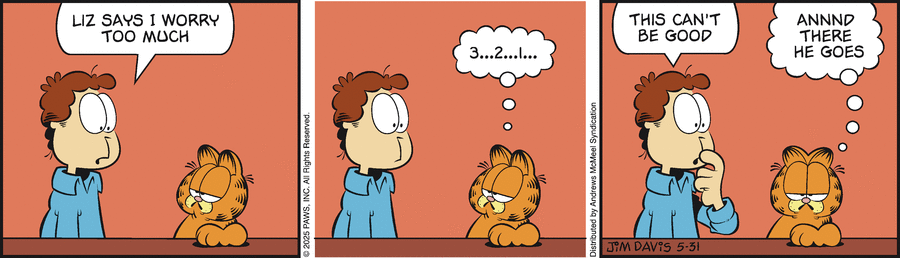 Garfield by Jim Davis on Sat, 31 May 2025