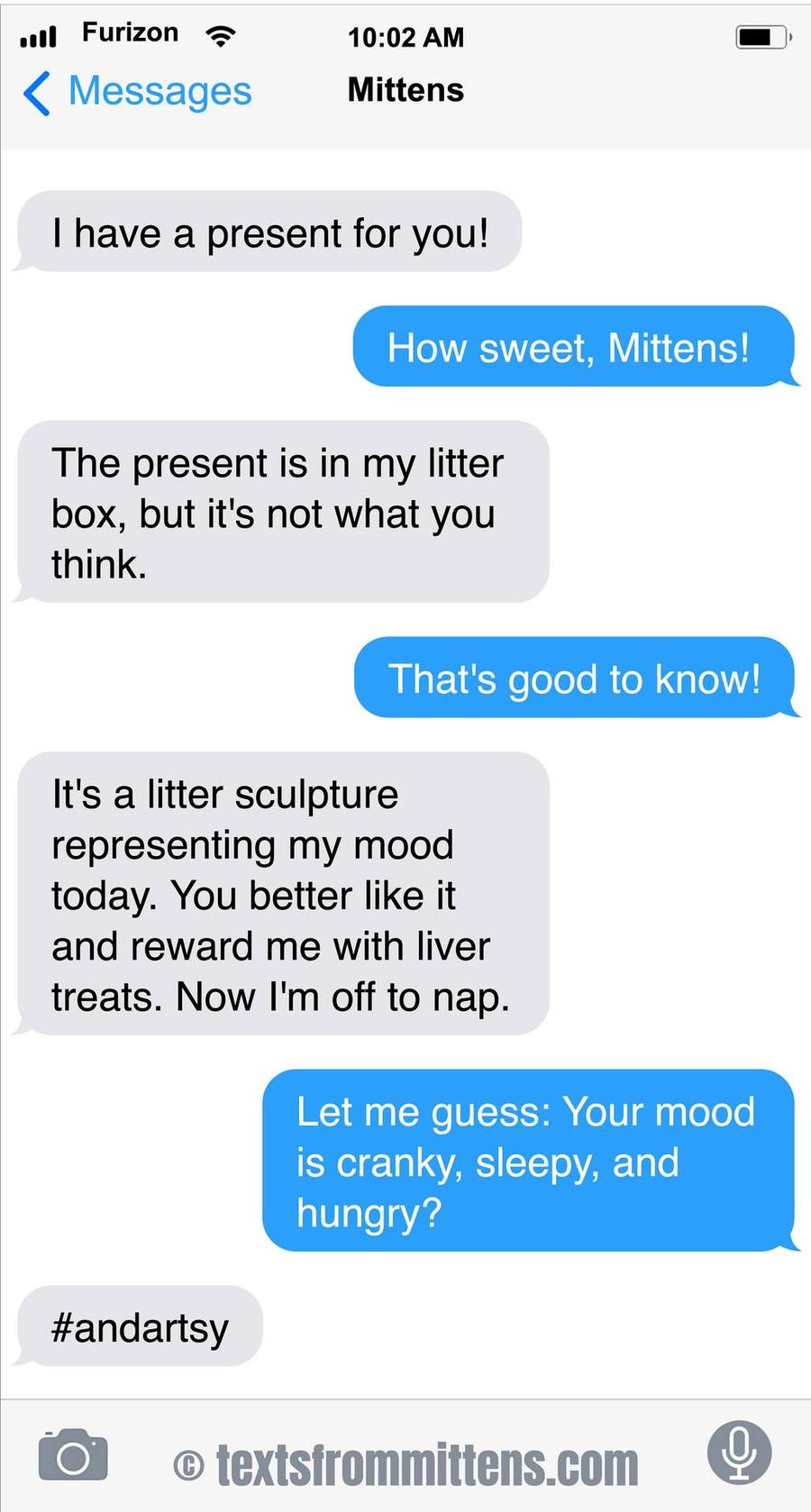 Texts From Mittens by Angie Bailey on Sat, 31 May 2025