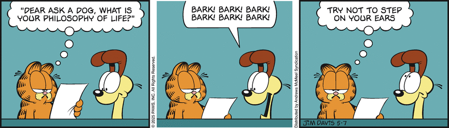 Garfield by Jim Davis on Wed, 07 May 2025