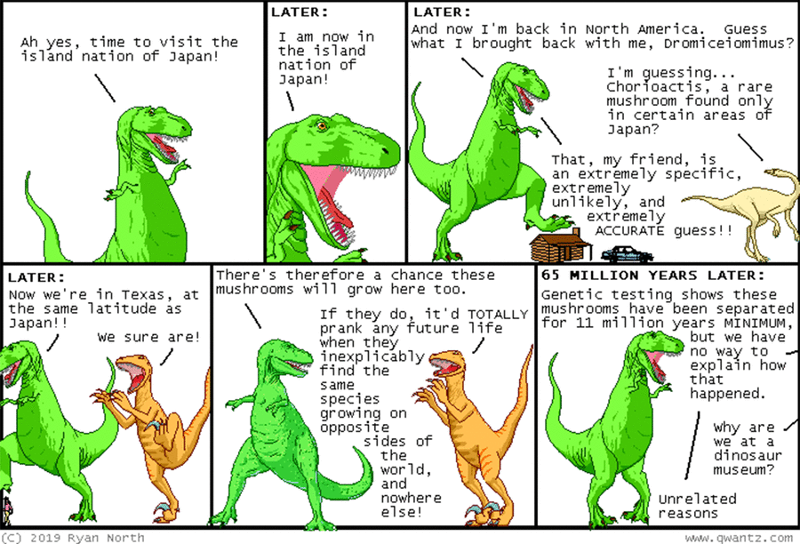 Dinosaur Comics by Ryan North on Mon, 09 Jun 2025