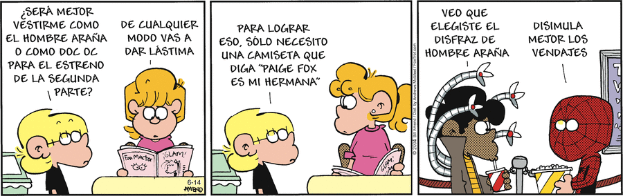 FoxTrot en Español by Bill Amend on Sat, 14 Jun 2025
