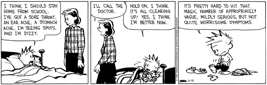 Calvin and Hobbes by Bill Watterson on Fri, 18 Apr 2025