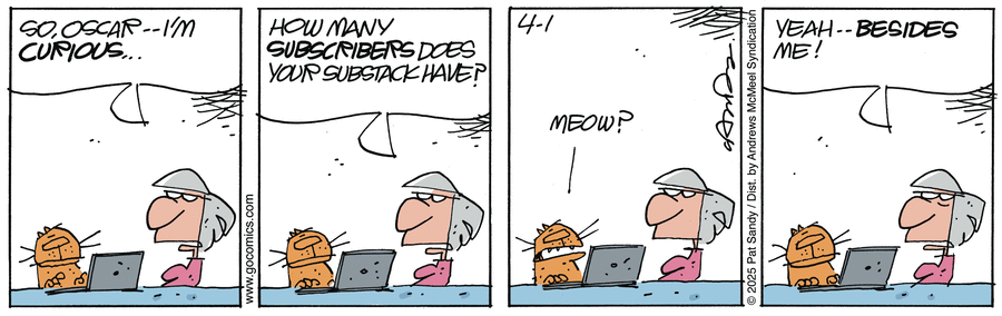 Next Door Neighbors by Pat Sandy on Tue, 01 Apr 2025