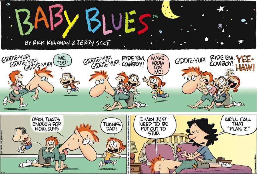 Baby Blues by Rick Kirkman and Jerry Scott on Sun, 25 May 2025