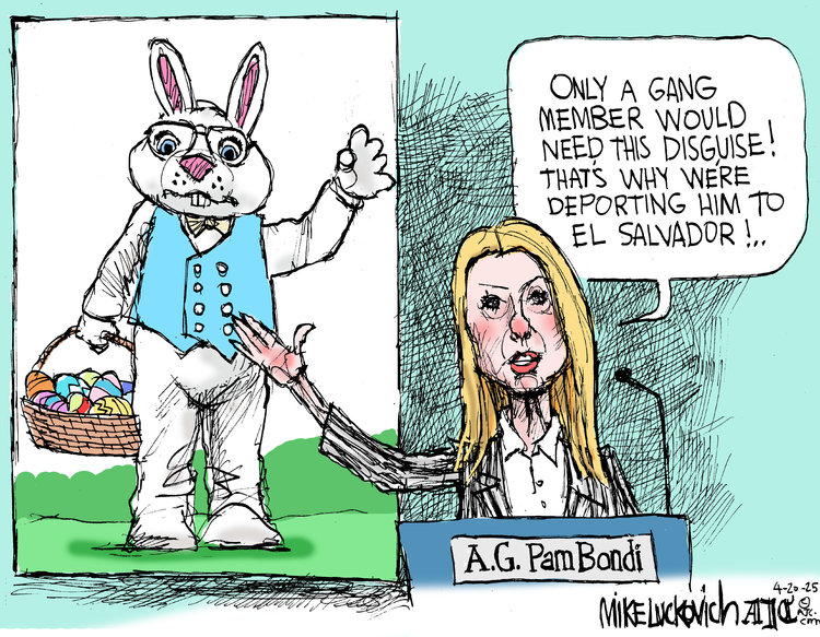 Mike Luckovich by Mike Luckovich on Sun, 20 Apr 2025