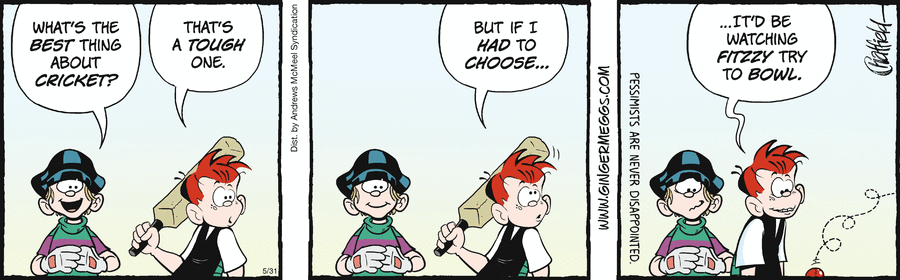 Ginger Meggs by Jason Chatfield on Sat, 31 May 2025