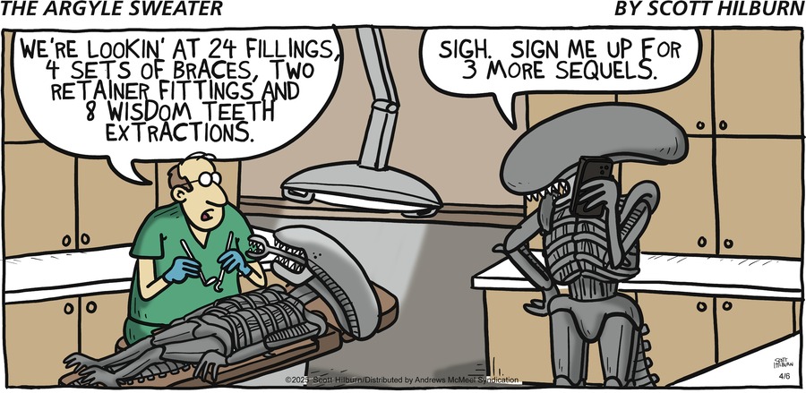 The Argyle Sweater by Scott Hilburn on Sun, 06 Apr 2025