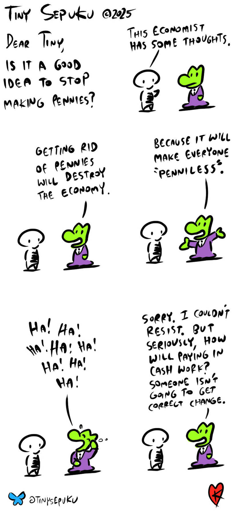 Tiny Sepuku by Ken Cursoe on Mon, 26 May 2025