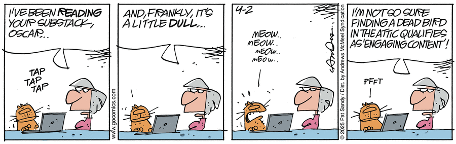 Next Door Neighbors by Pat Sandy on Wed, 02 Apr 2025