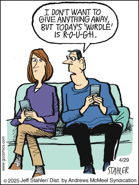 Moderately Confused by Jeff Stahler  on Tue, 29 Apr 2025