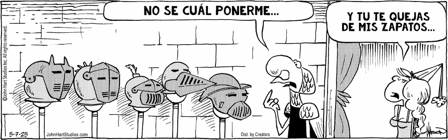 Wizard of Id en Español by Parker and Hart on Wed, 07 May 2025