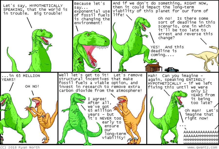 Dinosaur Comics by Ryan North on Fri, 02 May 2025