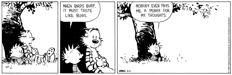 Calvin and Hobbes by Bill Watterson on Wed, 04 Jun 2025