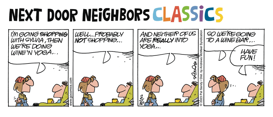 Next Door Neighbors by Pat Sandy on Sat, 05 Apr 2025