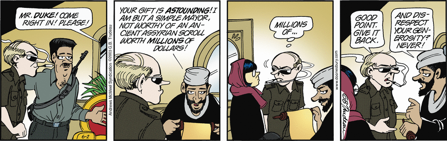 Doonesbury by Garry Trudeau on Mon, 02 Jun 2025
