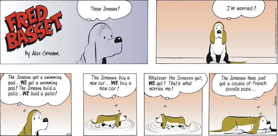 Fred Basset by Alex Graham on Sun, 20 Apr 2025