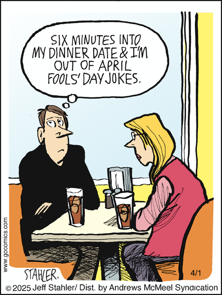 Moderately Confused by Jeff Stahler  on Tue, 01 Apr 2025