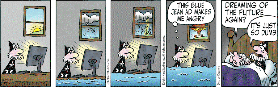 The Wizard stares into a computer screen.  After a while, he thinks, 