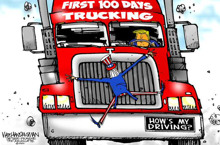 Walt Handelsman by Walt Handelsman on Mon, 28 Apr 2025