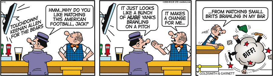 Andy Capp by Reg Smythe on Fri, 18 Apr 2025