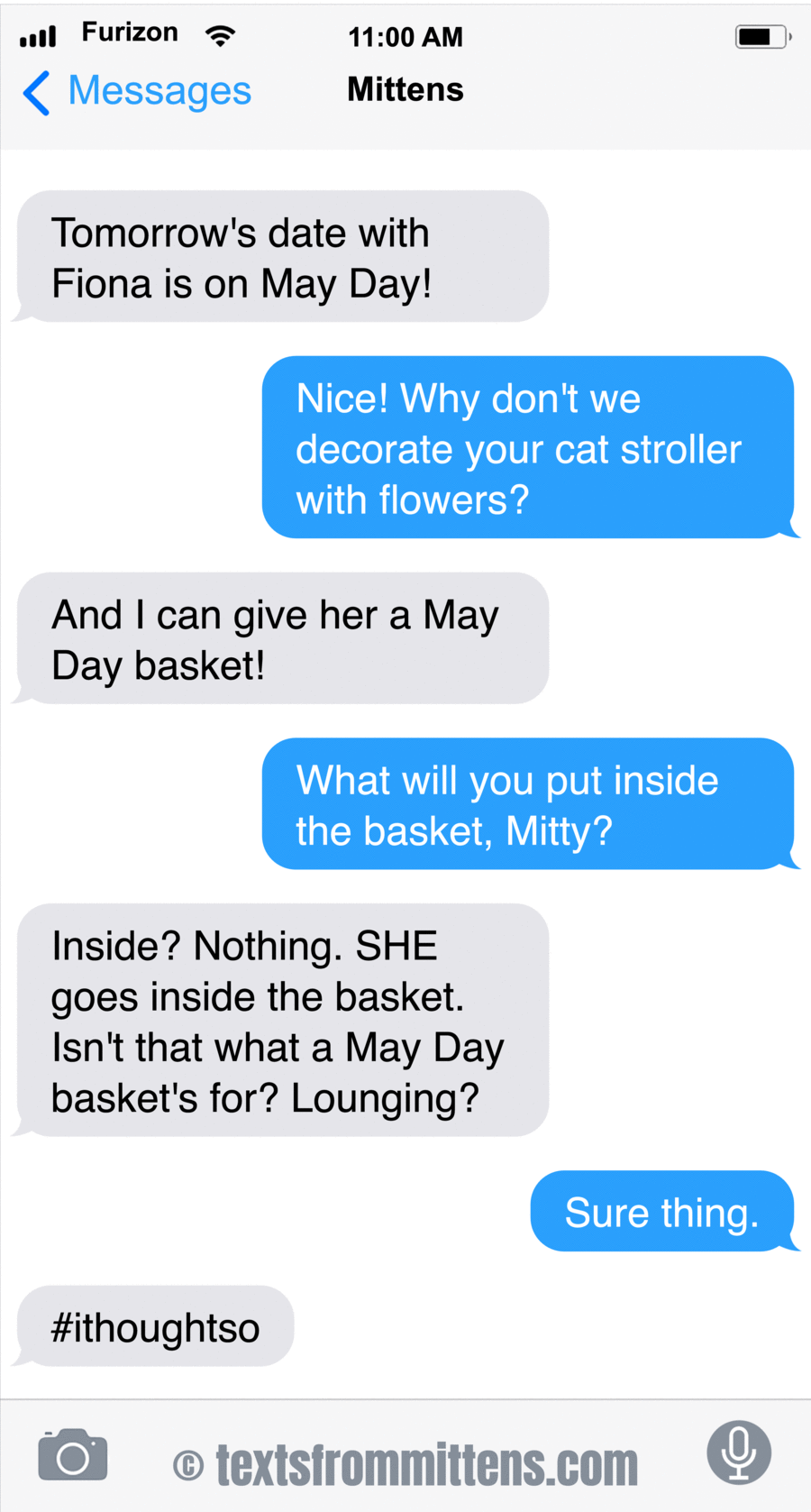 Texts From Mittens by Angie Bailey on Wed, 30 Apr 2025