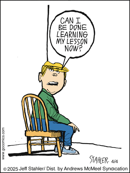 Moderately Confused by Jeff Stahler  on Fri, 04 Apr 2025