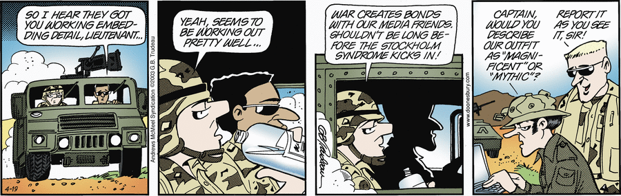 Doonesbury by Garry Trudeau on Sat, 19 Apr 2025