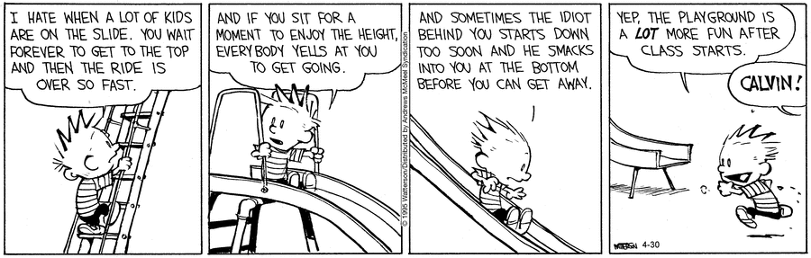 Calvin and Hobbes by Bill Watterson on Wed, 30 Apr 2025