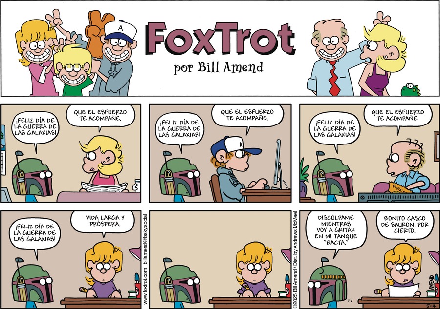 FoxTrot en Español by Bill Amend on Sun, 04 May 2025