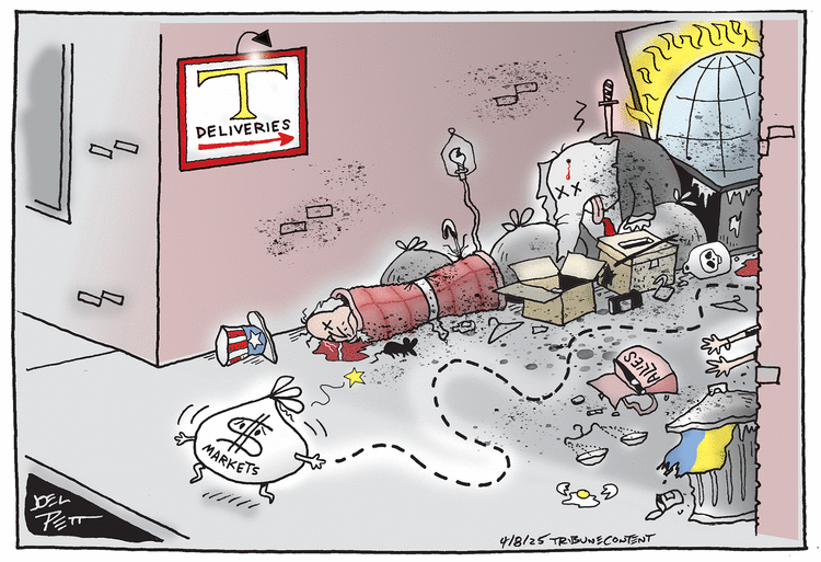 Joel Pett by Joel Pett on Wed, 09 Apr 2025