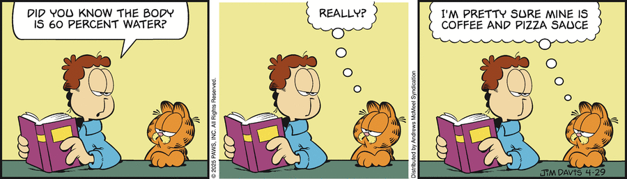 Garfield by Jim Davis on Tue, 29 Apr 2025
