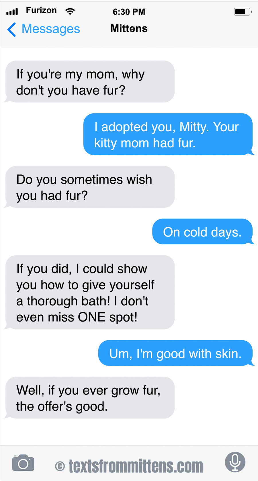 Texts From Mittens by Angie Bailey on Thu, 22 May 2025