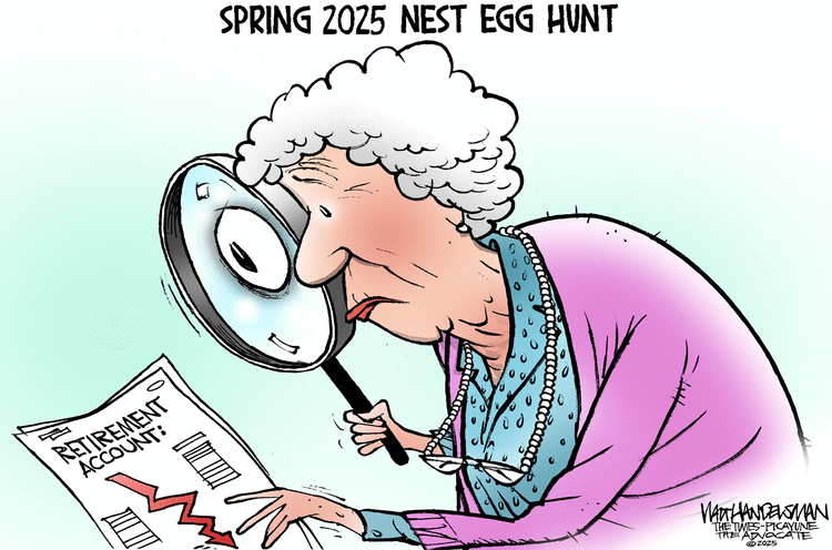 Walt Handelsman by Walt Handelsman on Fri, 18 Apr 2025