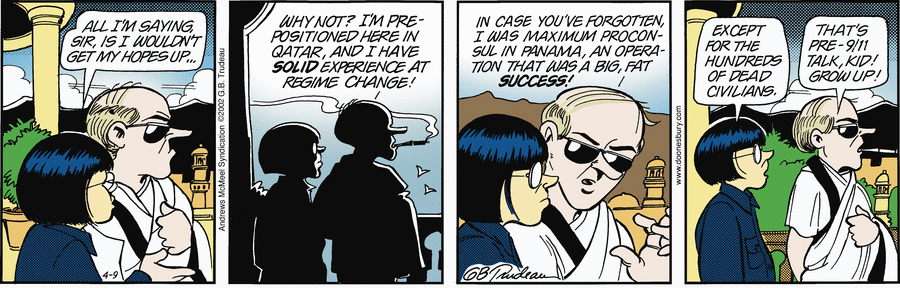 Doonesbury by Garry Trudeau on Wed, 09 Apr 2025