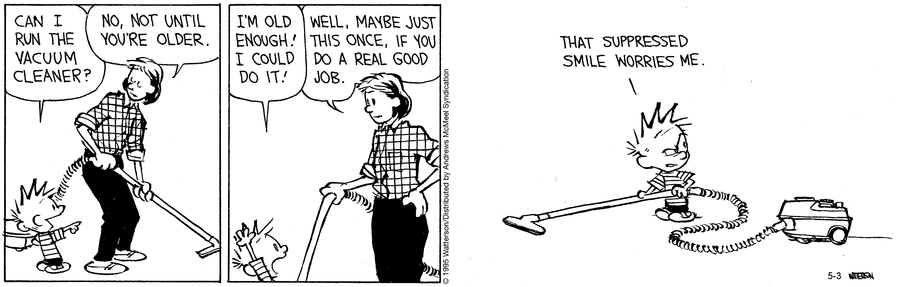 Calvin and Hobbes by Bill Watterson on Sat, 03 May 2025