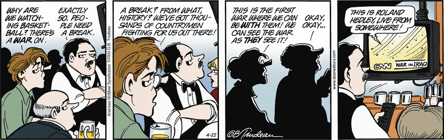 Doonesbury by Garry Trudeau on Tue, 22 Apr 2025
