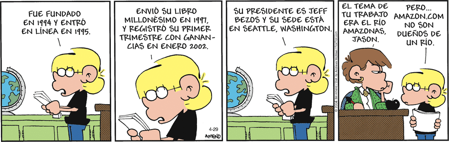 FoxTrot en Español by Bill Amend on Tue, 29 Apr 2025