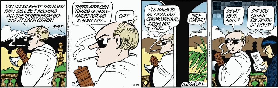 Doonesbury by Garry Trudeau on Thu, 10 Apr 2025