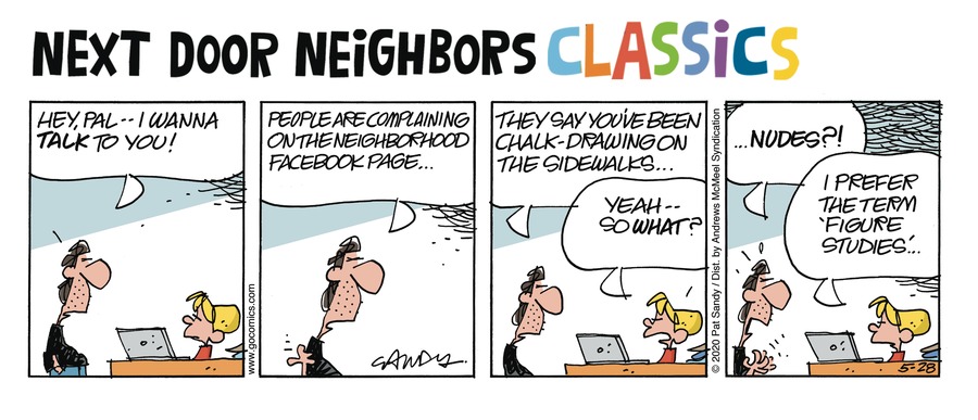 Next Door Neighbors by Pat Sandy on Sun, 25 May 2025