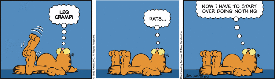 Garfield by Jim Davis on Mon, 02 Jun 2025
