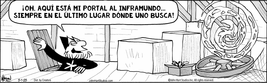 Wizard of Id en Español by Parker and Hart on Thu, 01 May 2025