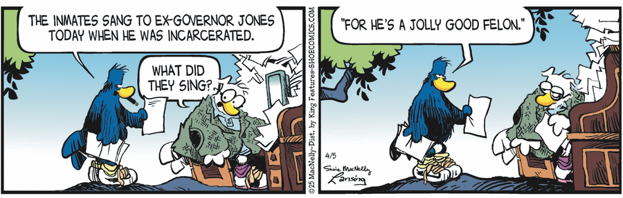 Shoe by Gary Brookins and Susie MacNelly on Sat, 05 Apr 2025