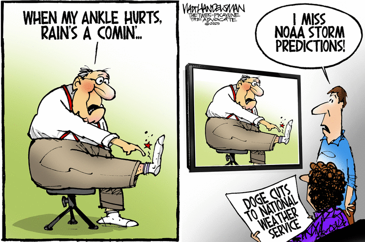 Walt Handelsman by Walt Handelsman on Tue, 15 Apr 2025