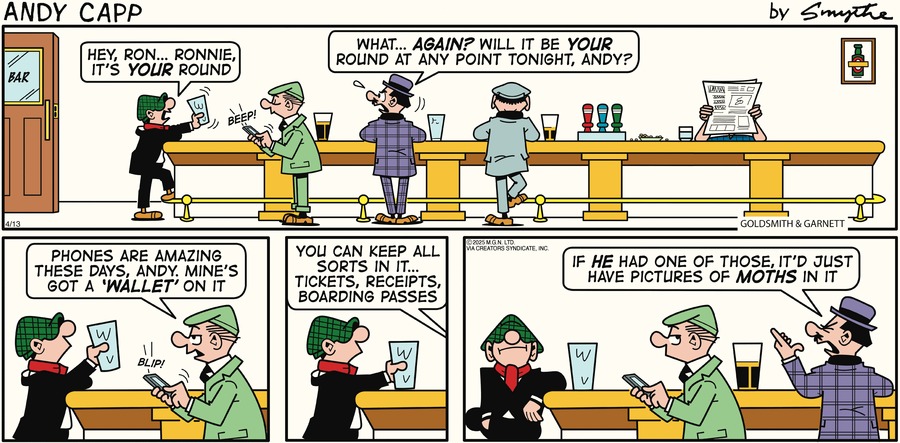 Andy Capp by Reg Smythe on Sun, 13 Apr 2025