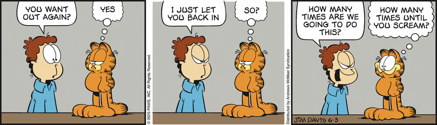 Garfield by Jim Davis on Tue, 03 Jun 2025