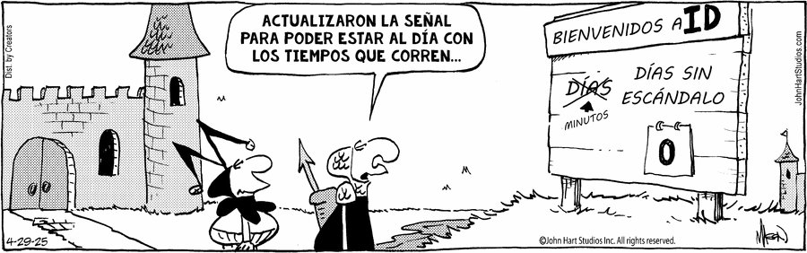 Wizard of Id en Español by Parker and Hart on Tue, 29 Apr 2025
