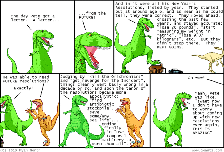 Dinosaur Comics by Ryan North on Tue, 27 May 2025
