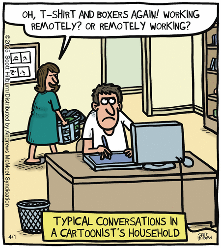 The Argyle Sweater by Scott Hilburn on Tue, 01 Apr 2025