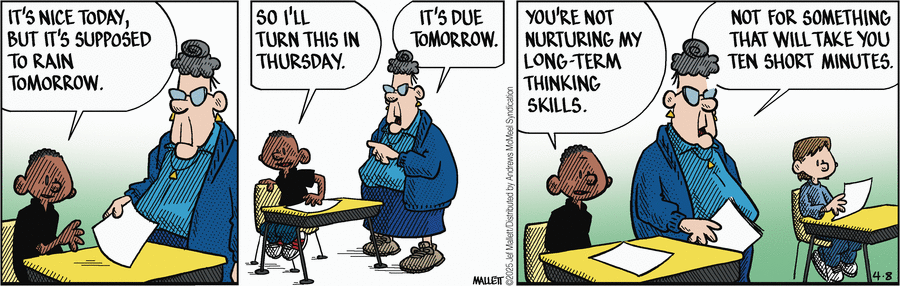 Frazz by Jef Mallett on Tue, 08 Apr 2025